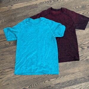Men's Short Sleeve Heathered Tee - Blue